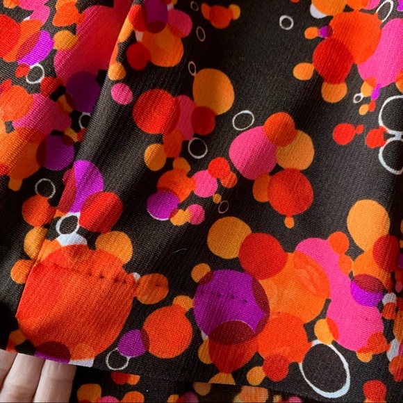 Vtg Maxi Dress Handmade Long Sleeves Multicolored - Picture 15 of 16